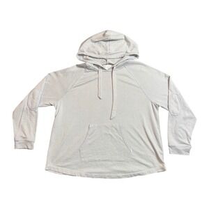 Koolaburra by UGG Womens XXL Light Blue Heathered Elbow Patch Hoodie KB8724115